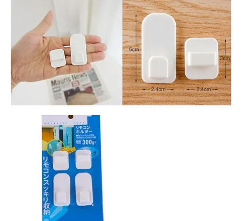 Enganches Para Colgar Doble Funcion Percha Autoadhesivo X2