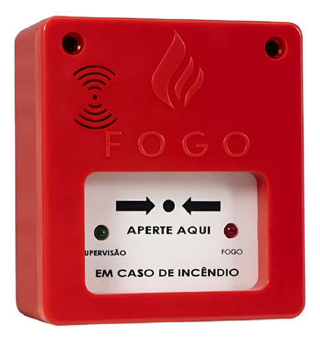 Acionador Compact Manual Endereçável Ip20 Segurimax Kit 10un