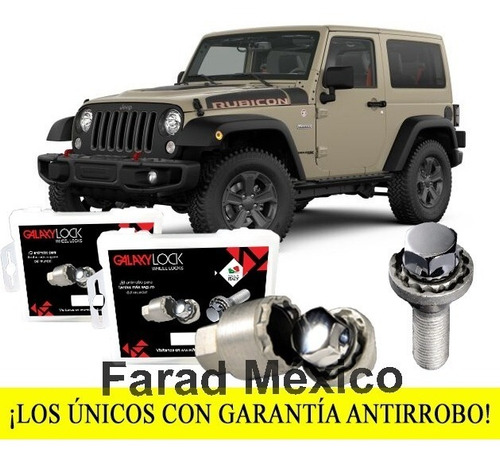 Birlos Seguridad Jeep Wrangler Jk Unlimited Rubico 4x4