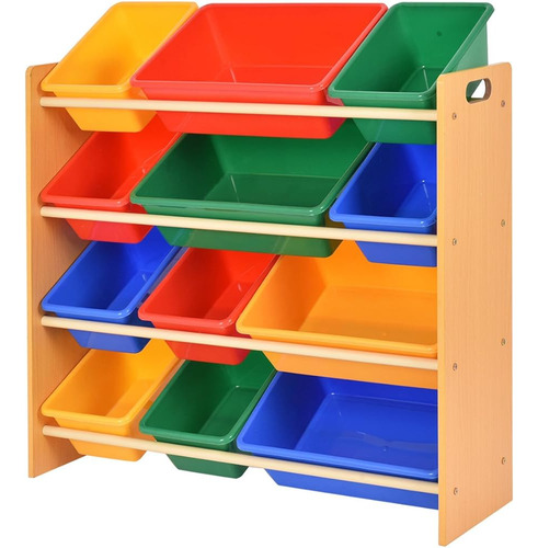 Costzon Toy Storage Organizer Bins Kids Playroom Activity Ce