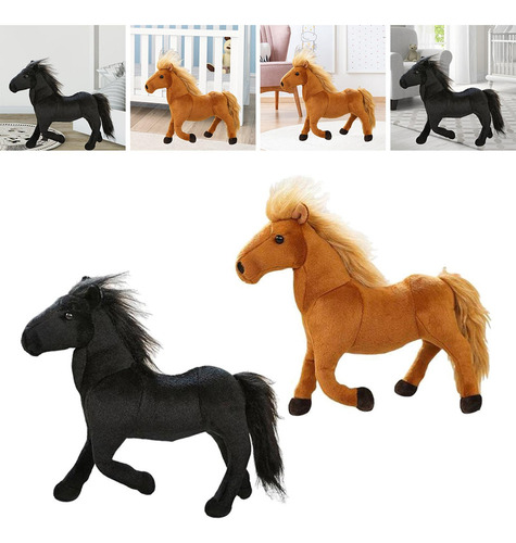 Paquete De 2 Animales De Peluche, Cojín De Caballo,