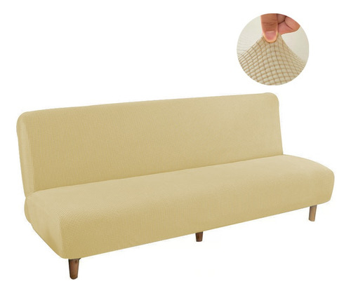 Funda Elástica De Sofá Protectoras 3plazas Sillón Cubre Sofá Color Beige Partículas