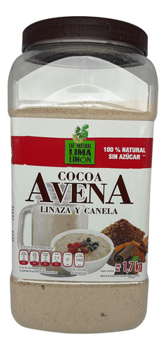 Avena Con Cocoa, Linaza Y Canela De 1.7kg Marca Lima Limon