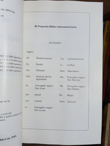 Mi Pequeña Biblia Latinoamericana