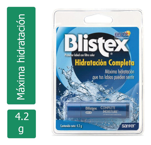 Blistex Lápiz Labial Hidratación Completa Fps 15 Con 4.2g