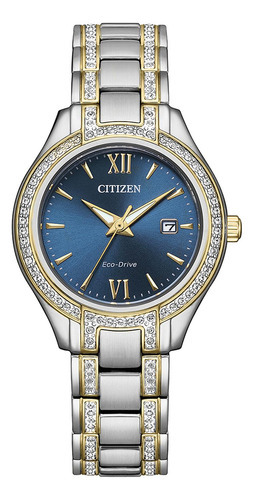 Reloj Citizen Eco-drive Ladie's Crystal Fe1234-50l Mujer