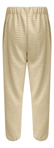 Pantalones Casuales De Pierna Recta A La Moda Deportiva Lisa