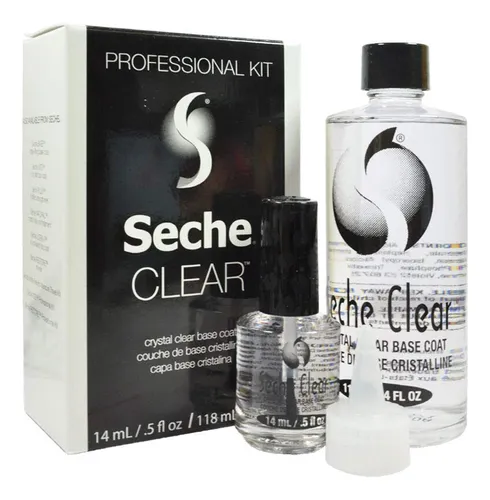Seche Kit Profesional Transparente, Capa Base Transparente .