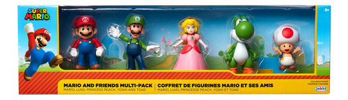 Super Mario Bros Figura 07cm Multipack 5 Modelos Mario And F