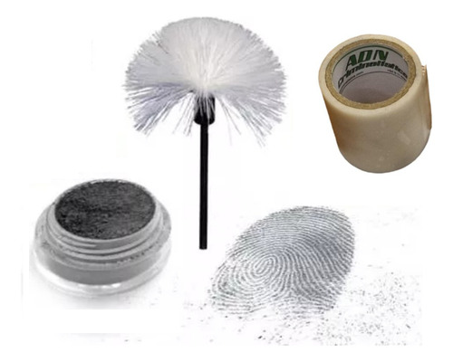 Kit De Revelado De Huellas Con Pincel De Fibra De Vidrio