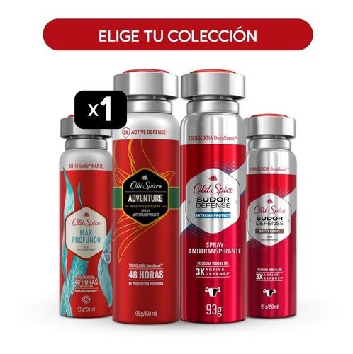 Antitranspirante Spray Old Spice 93 Gr - Colección Completa