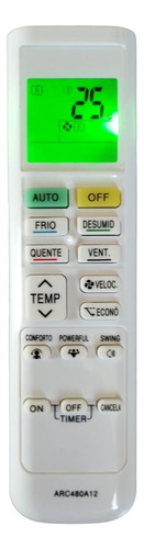 Controle Remoto Daikin Arc480a12/13/11 - Sensibilidade Alta