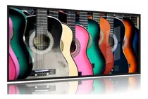 Comprar Quadro Decorativo Violões Coloridos 130x60 Moldura