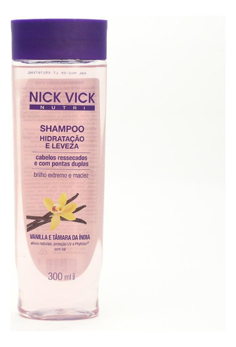 Shampoo Nick Vick Nutri Hidratação E Leveza 300ml
