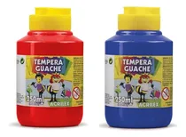 Comprar Kit 2 Potes Tinta Guache Vermelho E Azul 250ml  - Acrilex