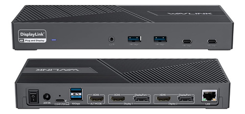 Docking Station Displaylink Wavlink Para 3 Monitores
