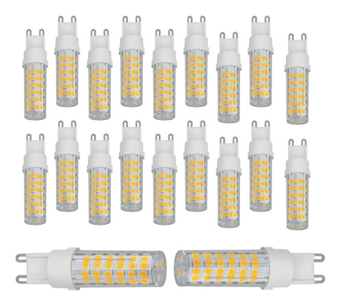 20 Lámpara De Led, 4 W, Base G9, Foco Cápsula, Luz Cálida