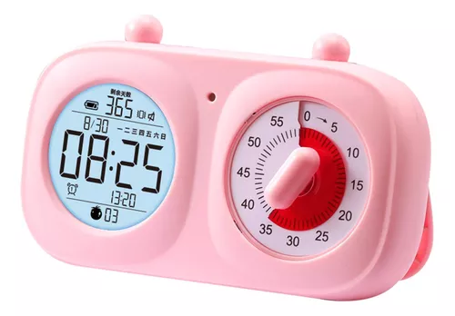 Temporizador visual de 60 minutos Reloj de cuenta regresiva para el aula  para niños Adultos Herramienta de gestión del tiempo para enseñar  temporizador de cocina Home Office School