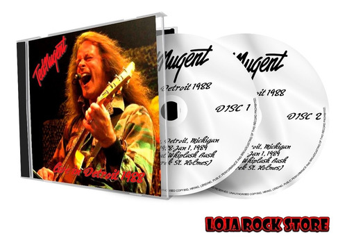 Cd Duplo - Ted Nugent Live In Detroit 1988