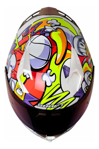 Casco Integral Shaft 526 Sp Evo Weird Certificado Con Qr
