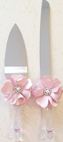 Set De Pastel (pala Y Cuchillo) Para Boda Y Xv Años