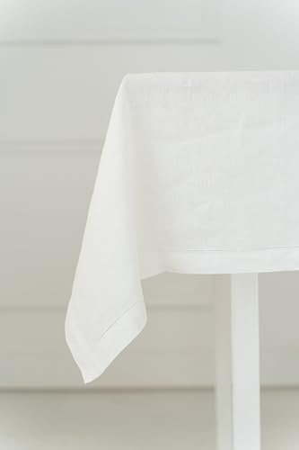 Mantel Rectangular De Lino Natural De 60 X 106 Pulgadas, Man