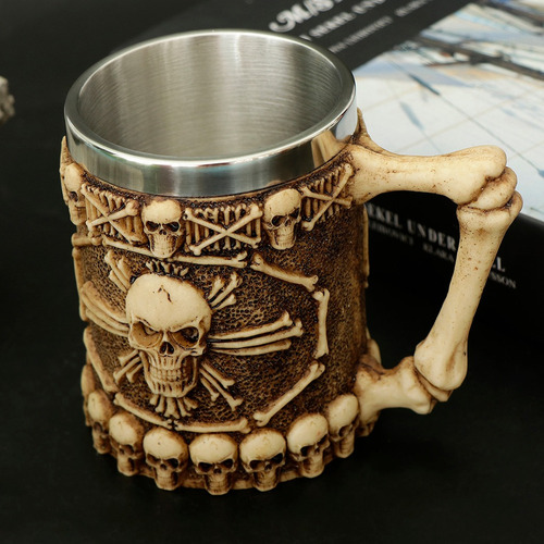 450 Ml De Cráneo Gótico Tankard Taza De Cerveza Taza Para