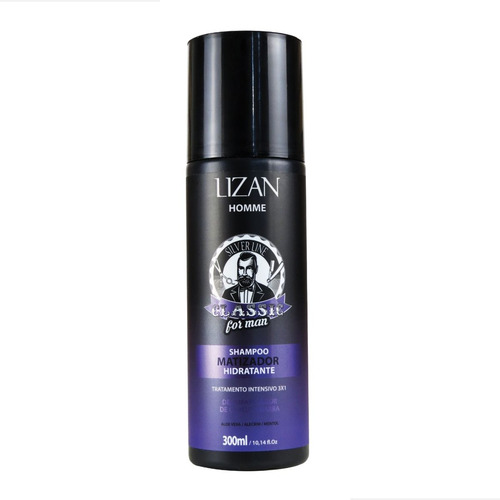 Shampoo Lizan Classic Lizan Classic Shampoo Matizador Hidratante 300ml Desamarelador Power Line Classic For Man En Frasco De 300ml De 400g