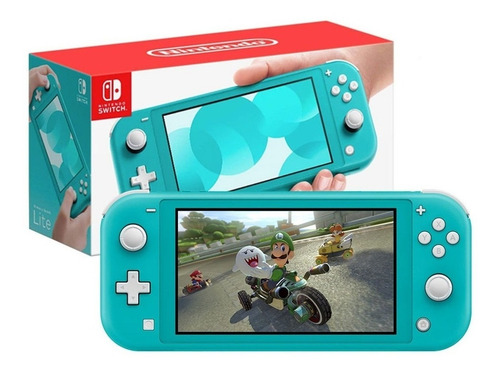 Nintendo Switch Lite Turquesa + Mario Rabbids + Case Rigido