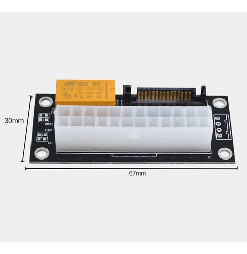 Imagem 3 de 3 de Adaptador Para Ligar Duas Fontes Atx Add2psu Molex / Sata