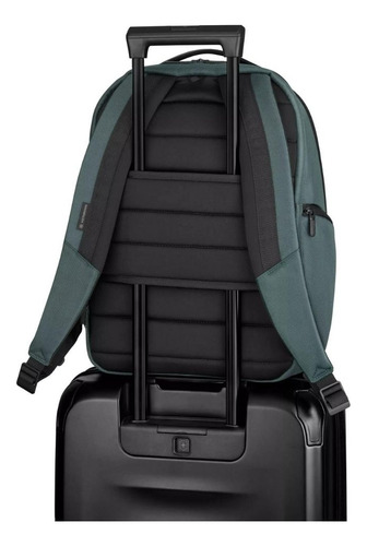 Mochila profissional Altmont, laptop Essential, cor verde Victorinox, design de tecido liso