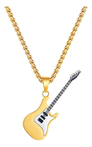 Collar Con Colgante De Guitarra Musical, Regalo