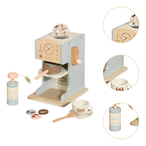 Cafetera De Juguete Para Niños, Cocina De Madera, Juguetes