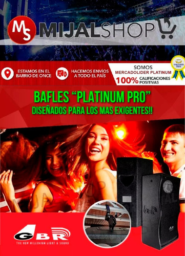 Combo Gbr Array 2 Bafles 10 Sub 18 + 2 Trípodes + Cuotas