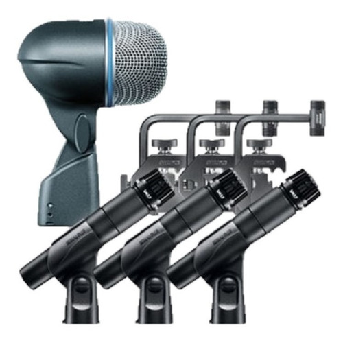 Microfono Shure Kit Para Bateria Dmk 57-52 Bombo Y Toms
