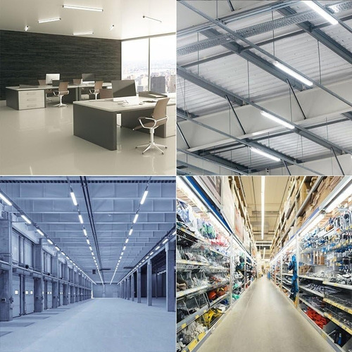 X5 Tubos Led 120cm Canaleta Led Luz Canoa Plana Tubo Led 36w Luz Blanco / Canoa Led 120cm - 102158