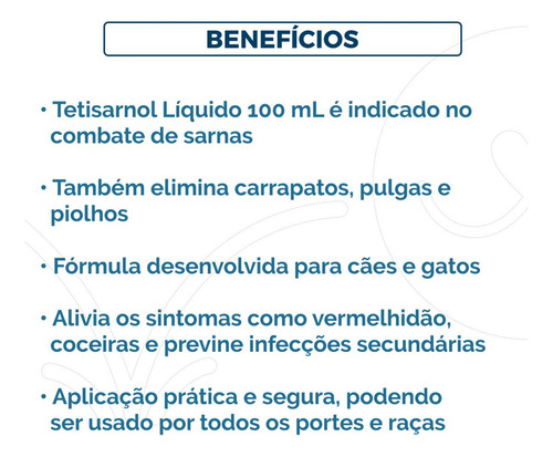 Sarna Demodex Caes Tetisarnol 100ml