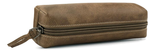 Londo - Estuche Para Lápices Y Cosméticos De Piel Auténtica