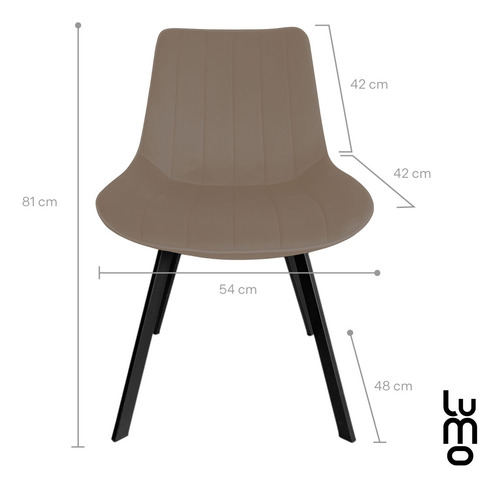 Set De 2 Sillas Para Comedor Velvet Tapizada Terciopelo Sala Eames Estructura De La Silla Beige