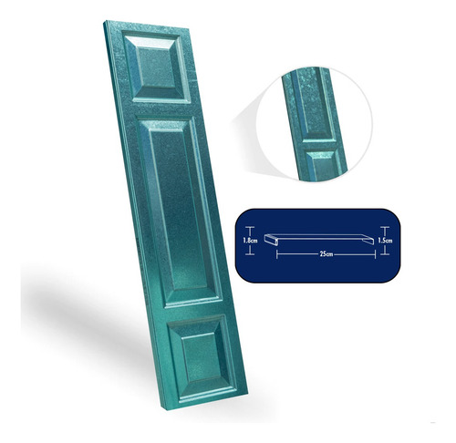 Duela Lamitec Rectangulo-cuadro 91.5cm - 6 Pzas Zintro Verde