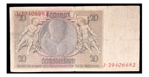 Alemania 20 Marcos 1929 Serie J Bueno Pick 182 Von Simens