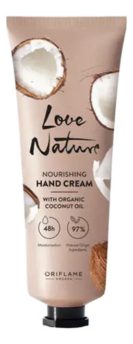 Crema De Manos Nutritiva con aceite de Coco Oriflame Love Nature 75 Ml