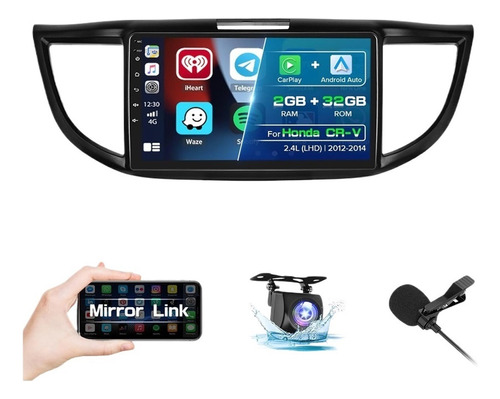 Estereo Honda Cr-v 2012-2014 Android Carplay Gps 2+32g