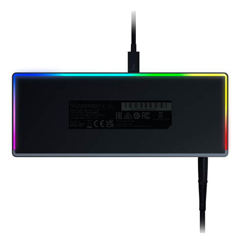 Hub Adaptador Multipuerto Razer Thunderbolt 4 Dock Chroma Color Negro