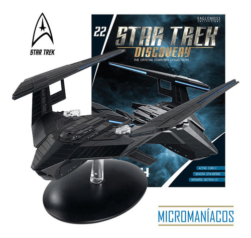 Stealth Ship Discovery Star Trek - Eaglemoss - Frete Grátis