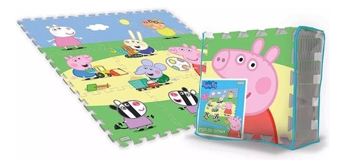 Peppa Pig Piso Goma 9 Placas Encastrables Original Disney