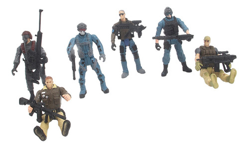 Figuras De Ação Em Escala 1/18, 6 Peças, Brinquedos
