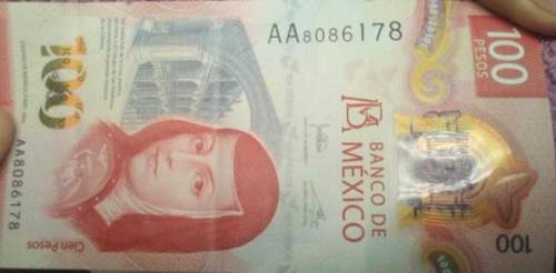 Billete De $100 Con El Código Aa