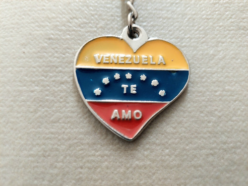 Llavero Souvenir De Te Amo Caracas, Venezuela 