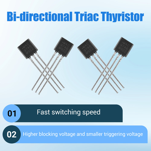 Tiristor Triac Bidireccional Mac97a6, 15 Unidades, 600 V, 1a